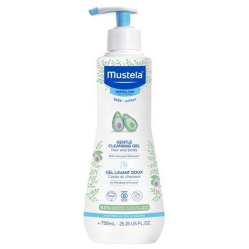 Mustela Gentle Cleansing Gel Baby Body Wash and Baby Shampoo - 25.35 fl oz