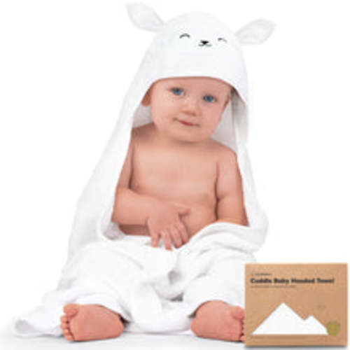 Cuddle Baby Hooded Towel (Lamb)