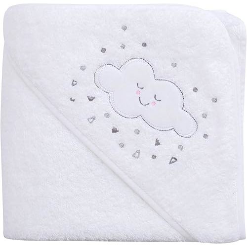 Splash and Wrap Baby Bath Towel (White)