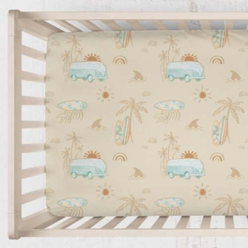 Boho Surfer Crib Sheet