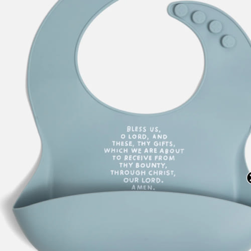 Meal Blessing Silicone Bib