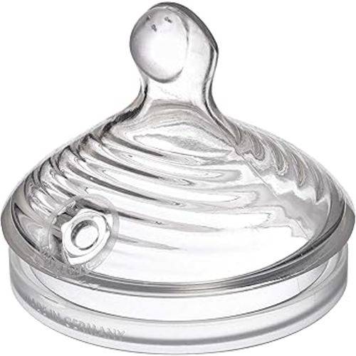 NUK Simply Natural Baby Bottle Nipples - Slow Flow