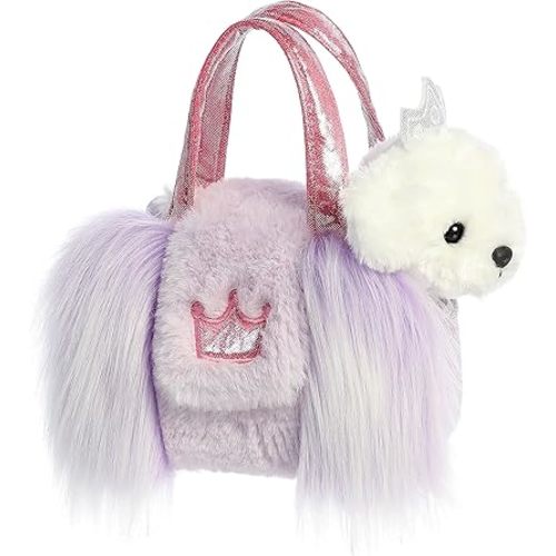 Aurora® Fashionable Fancy Pals™ Princess Puppy Designer™ Stuffed Animal - On-The-go Companions - Stylish Accessories - White 7 Inches