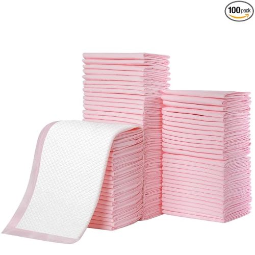 Disposable Changing Pad Liners Pack of 100 Baby Incontinence Changing Pads Diaper UnderPads Ultra Soft Super Absorbent Waterproof Mat 13 x18 in