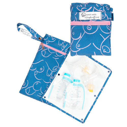 Pumparoo Wet/Dry Bag with Staging Mat® (Boob Bag) || Sarah Wells x bemybreastfriend