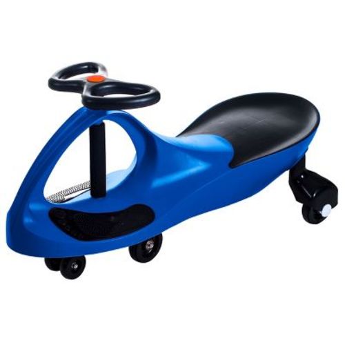 Toy Time Kids' Wiggle Car Ride On Toy – No Batteries, Gears or Pedals – Twist, Swivel, Go – Blue and Black