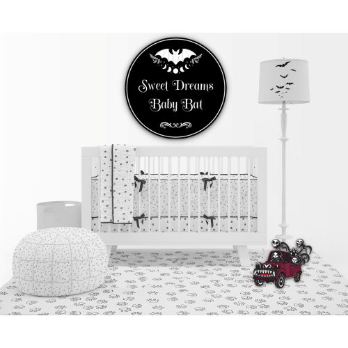 Gothic Nursery Decor, Baby Shower Gift, Gothic Decor, Sweet Dreams Little Bat sign, Nursery Sign, Gothic Baby Nursery