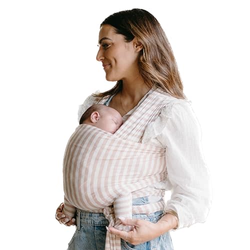 Solly Baby Wrap Carrier, Newborn to Toddler 8-25 Lbs., Buttery-Soft & Lightweight Fabric, Postpartum Essential, Mother’s Day Gift for New Moms, Candy Stripe