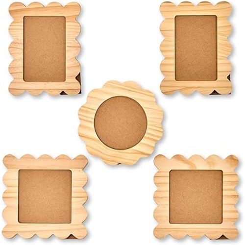 Wavy Wood Frame Set