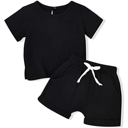 Gender Neutral Baby Linen Summer Outfit