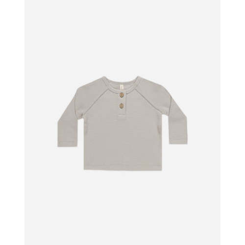Henley Knit Top || Fog