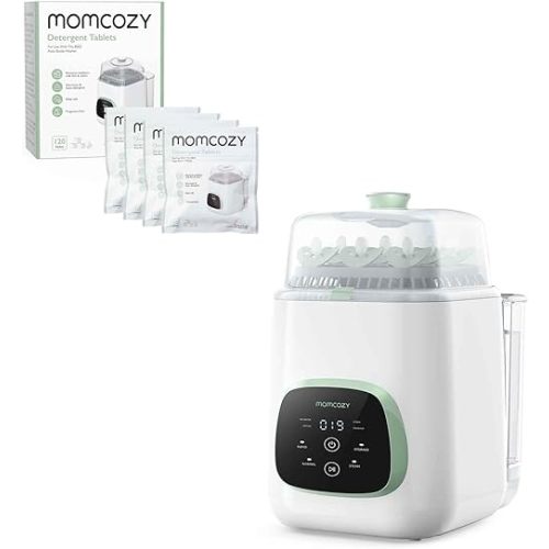 Momcozy KleanPal Pro Baby Bottle Washer & Momcozy Official Washing Block for Momcozy KleanPal Pro Baby Bottle Washer, 120 Tablets