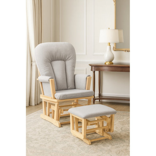 Suite Bebe Contempo Wooden Glider & Ottoman | Wayfair