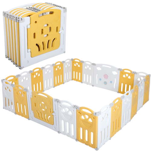 Baby Fence 14 Panels Baby Play Yards Safety Activity Center