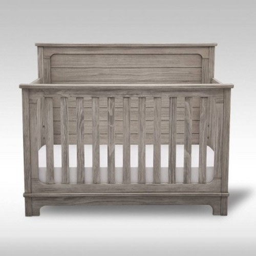 Simmons Kids' Slumbertime Monterey 4-in-1 Convertible Crib, Color: Rustic White