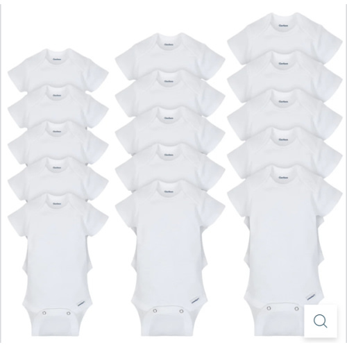 Grow-With-Me White Onesies® Bodysuits 15-Pack | Gerber Childrenswear
