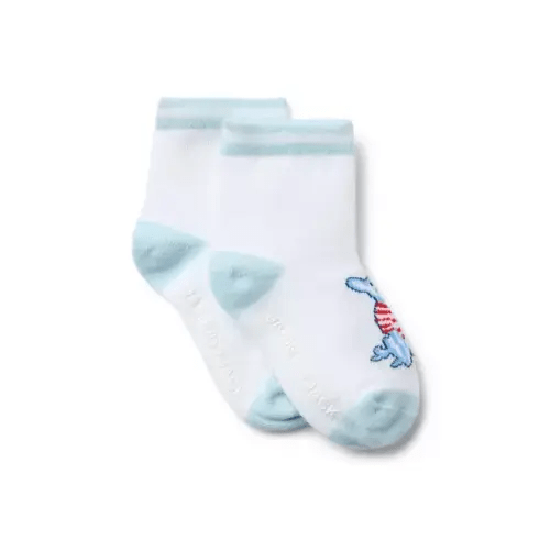 Baby White French Bulldog Baby French Bulldog Sock by Janie and Jack