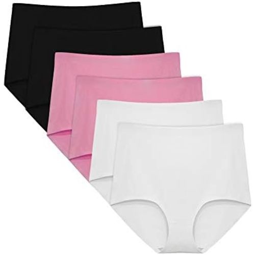 FallSweet No Show High Waist Briefs Underwear for Women Seamless Panties Multi Pack