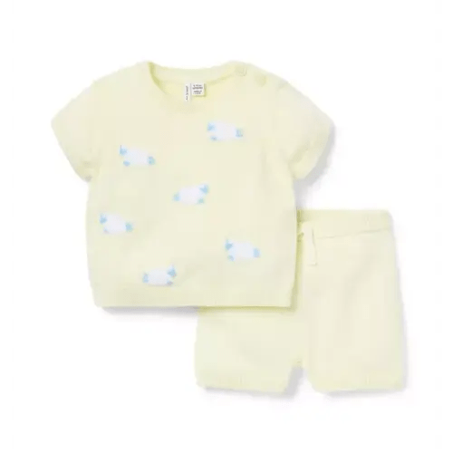 Baby Buttermilk Baby Sheep Matching Set by Janie and Jack