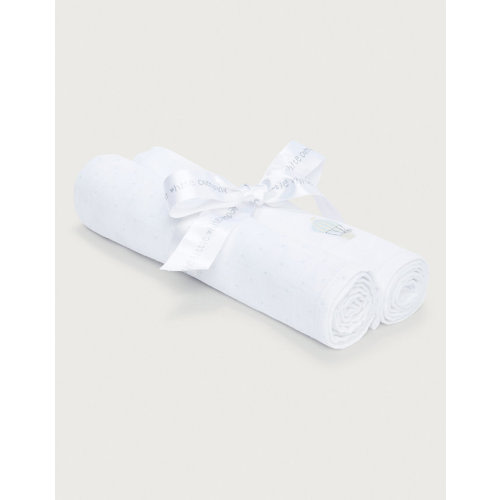 Organic Cotton Up In The Air Muslins – Set of 2 | View All Baby | The White Company US
