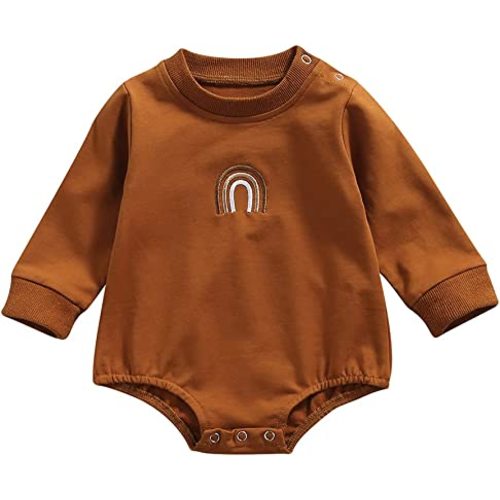 Twopumpkin Baby Boy Girl Crewneck Sweatshirt Onesie Sweater Shirts Long Sleeve Romper Cute Valentines Day Outfit Clothes