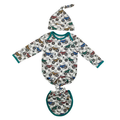 Dirt Bike Sleep Gown Set