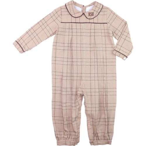Khaki Plaid Flannel Long Romper – Cecil & Lou