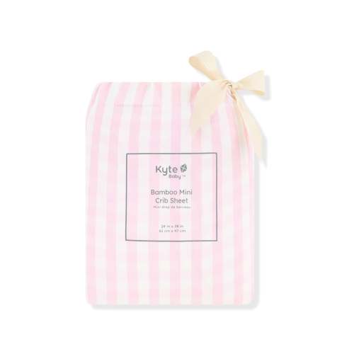 Mini Crib Sheet in Small Sakura Stripe