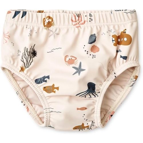 Infant Baby Boys Swim Diapers Washable Reusable Swimming Diapers BPA Free Swimmers Waterproof Swim Pants Swim Lessons - Baby Marine Life - 9-12 Month