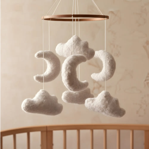 Marshmallow Sky - Baby Mobile