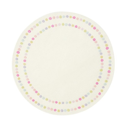 Pearl Dot Round Rug | Solid Color Rug | Pottery Barn Kids