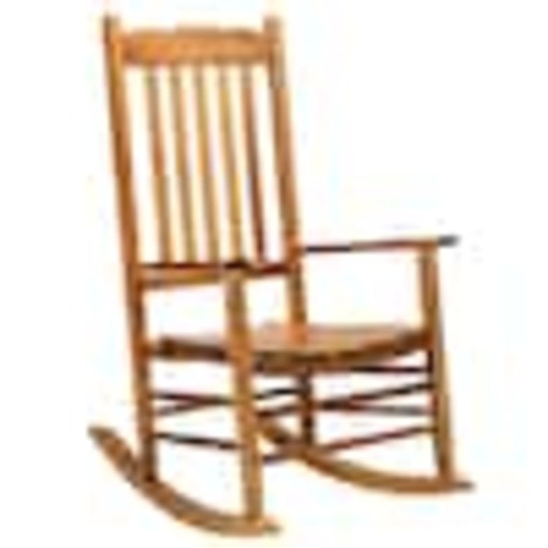 Karl home Natural Wood Outdoor Rocking Chair 410869226969