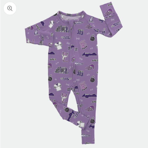 Wildcat Doodle - Bamboo Zippy Romper – Kansas City Keiki