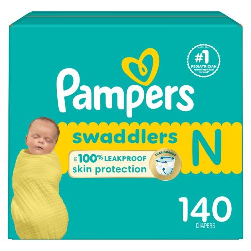 Pampers Swaddlers Sensitive Disposable Diapers - Size 0 - 140ct