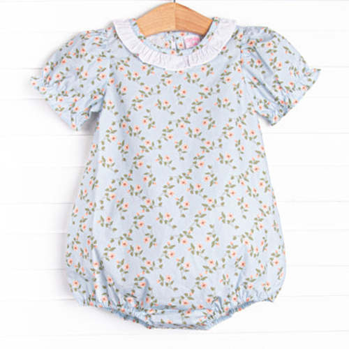 Coastal Carnations Bubble, Blue – Stitchy Fish