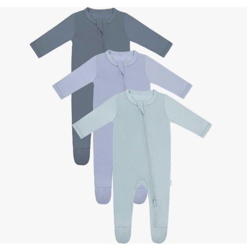 RRP Unisex Baby Footies Pajamas,Rayon Derived From Bamboo,Buttery Soft Sleep 'N Play PJs,2-Way Zipper Closure,0-18 Months