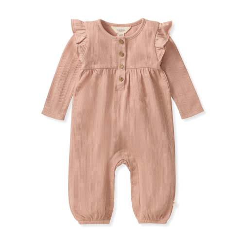 Ribbed Pointelle Baby Girl Jumpsuit – Burt's Bees Baby