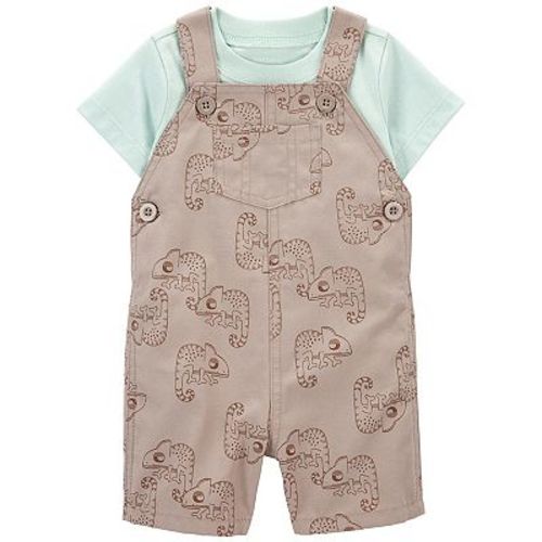 Baby Boy Carter's 2-Piece Tee & Lizard Print Shortalls Set