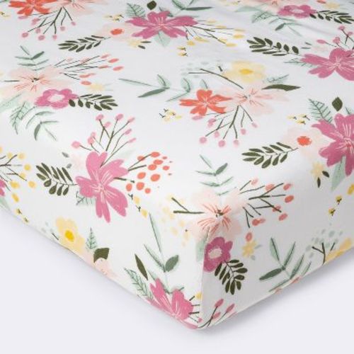 Fitted Crib Sheet - Cloud Island™ - Green/Yellow/Pink