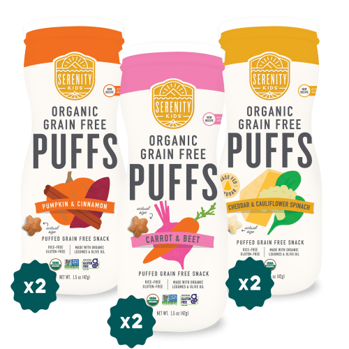 Organic Grain Free Puffs Organic Chickpea Power. No Sugar.