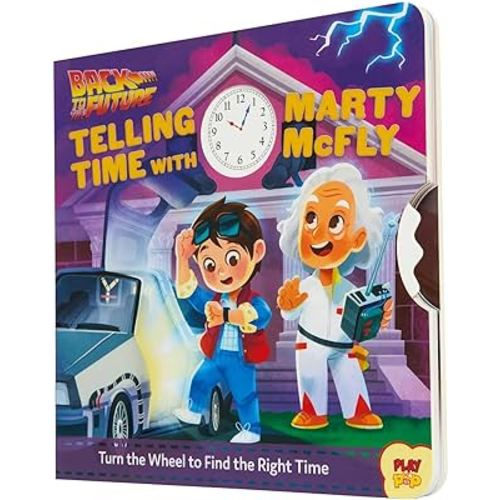 Back to the Future: Telling Time with Marty McFly: (Pop Culture Board Books, Teaching Telling Time, Books about Telling Time) (PlayPop)