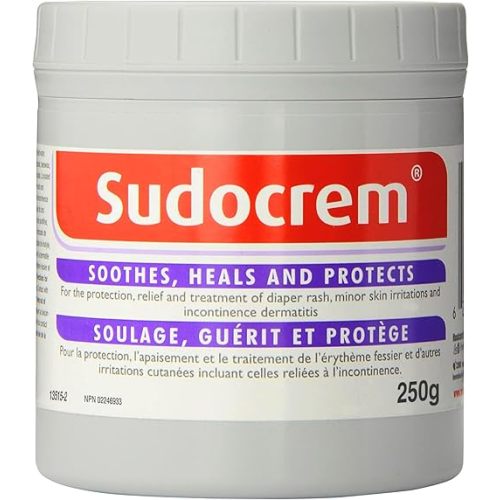 Sudocrem - Diaper Rash Cream for Baby, Soothes, Heals, and Protects, Relief and Treatment of Diaper Rash, Zinc Oxide Cream - 250g