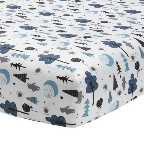 Lambs & Ivy Forever Pooh Fitted Crib Sheet, Multicolor , 28x52 Inch (Pack of 1)