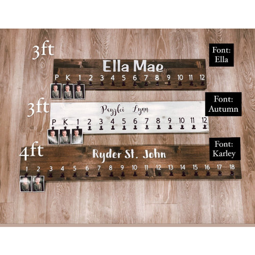 School photo sign holder Pre K-12