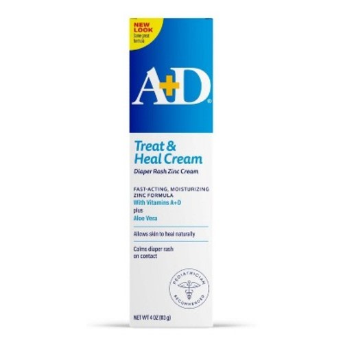 A+D Zinc Oxide Diaper Rash Cream - 4oz