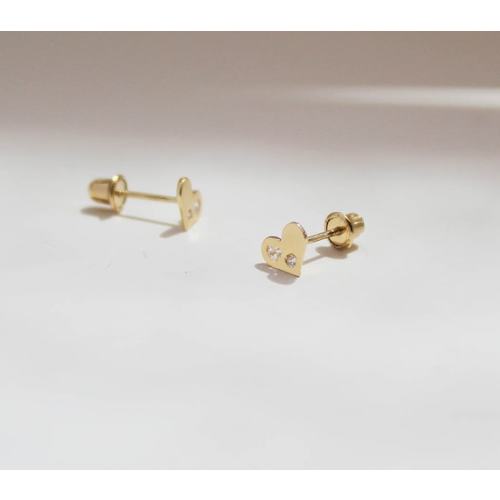 Girls' Busy Bee Screw Back 14K Gold Earrings - in Season Jewelry