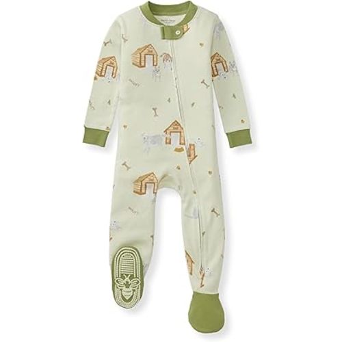 Burt's Bees Baby Boys' One-Piece Non-Slip Snug Fit Footed Pajamas