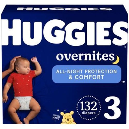 Huggies Overnites Disposable Diapers - Size 3