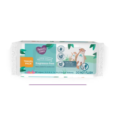 Parent's Choice Gentle Clean Wipes, Fragrance-free (50 wipes)