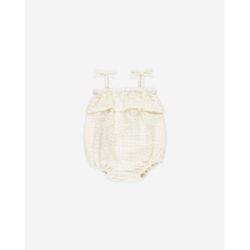 Ruffle Romper || Ivory – Rylee + Cru